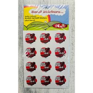 Rare Scratch & sniff happy Allie scented Sticker Matte pack Boot Leather